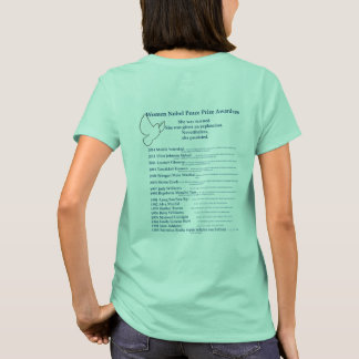 Camiseta Prêmio de paz de Nobel das mulheres, Nevetheless