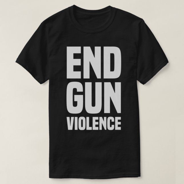 Camiseta Prêmio de Violência contra Armas de Extremidade La (Frente do Design)
