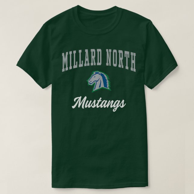 Camiseta Prêmio Millard North Segundo grau Mustangs (Frente do Design)