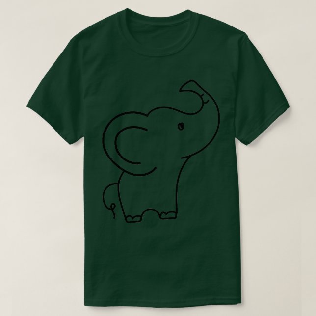Camiseta Prêmio para Animais Selvagens Safari — Elephant Sa (Frente do Design)