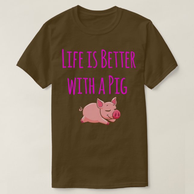 Camiseta Prêmio para o Pig Lover dos Melhores Agricultores  (Frente do Design)