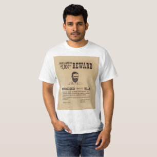 Camiseta prêmio Poster Vintage Pancho Villa