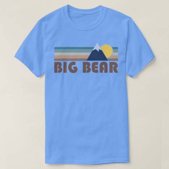 Camiseta Prêmio Retro Montanha do Big Bear California (Frente do Design)