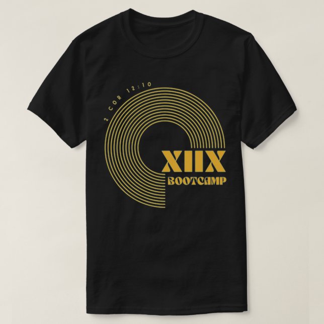 Camiseta Prêmio Retroativo de Raça de Bootcamp XIIX (Frente do Design)