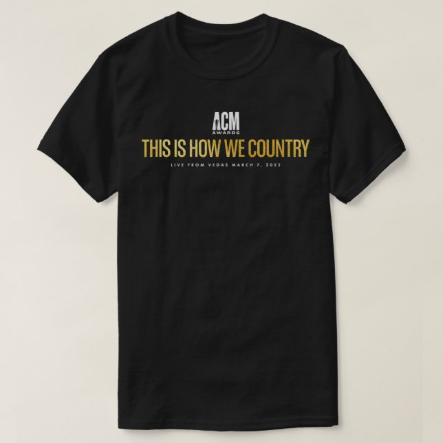 Camiseta PRÊMIOS ACM É Assim Que Nós Países (Frente do Design)