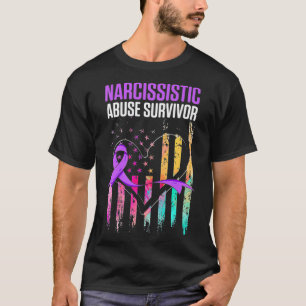 Camiseta Premiu Sobrevivente de Consciência do Abuso Narcis
