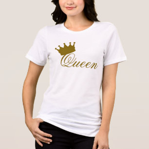 Camiseta Premium Conforto Gráfico da Rainha Femini