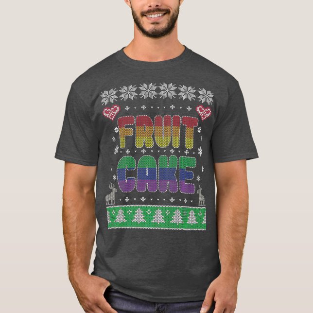 Camiseta Premium de Feriado de Gay de Bolo de fruta  (Frente)