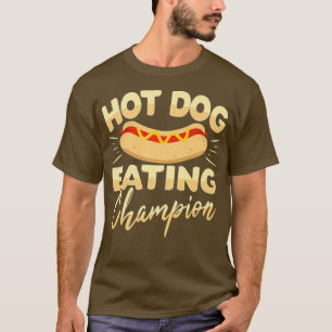 Camiseta Premium Engraçado de Comida de Cachorro Quente