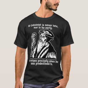 Camiseta Premium Engraçado do Assistente Calvinista 