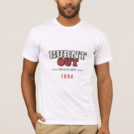 Camiseta Premium Esportiva Retro Varsity Burnt Out
