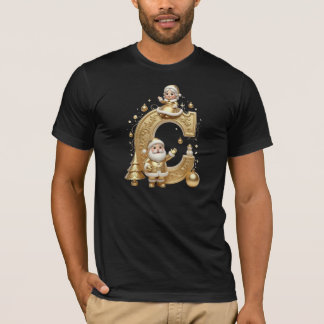 Camiseta Premium Gold C Santa Men's Holiday Tee