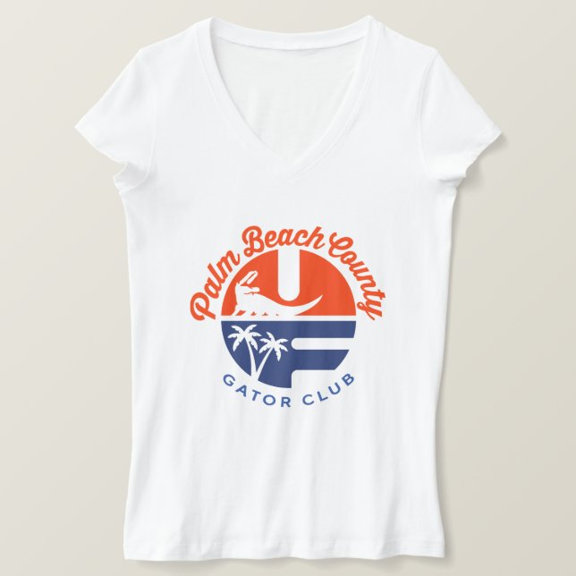 Camiseta Premium PBC Gator Club® para mulheres (Frente do Design)