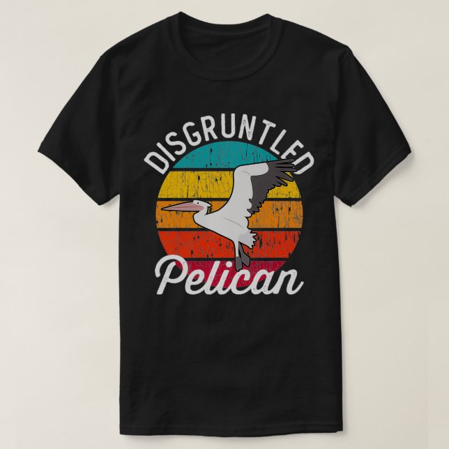 Camiseta Premium pelicano descontente (Frente do Design)
