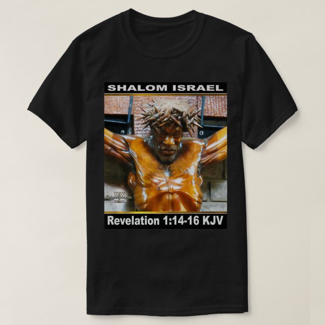Camiseta Premium Shalom Israel Por OJA Premium (Frente do Design)