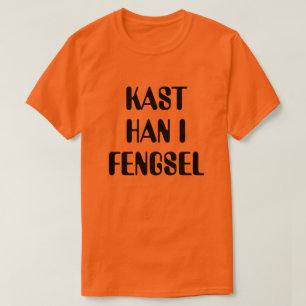 Camiseta Prendam-no na cadeia em laranja norueguesa