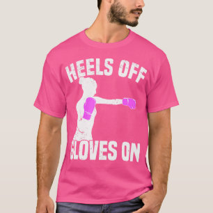 Camiseta Prende Luvas No Boxing Das Mulheres Que Agitam Kic