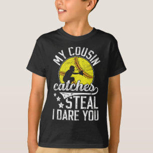 Camiseta Prendedor de Softll Engraçado Primo de um Prendedo