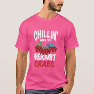 Camiseta Prendendo-A Com Os Meus Hermies Hermit Caranguejo