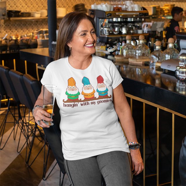 Camiseta Prendendo Com Meus Gnomos (Criador carregado)