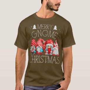 Camiseta Prendendo Com Meus Gnomos Engraçado Gnomo Jardim F