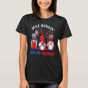 Camiseta Prendendo Com Minha Bandeira De Sorvete De 4 De Ju