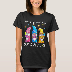 Camiseta Prendendo-Me Com O Meu Gnomies Bunny Egg Caçando G