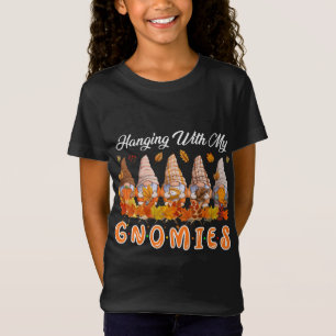 Camiseta Prendendo-Me Com Os Meus Gnomos De Natal Gnomos Gn