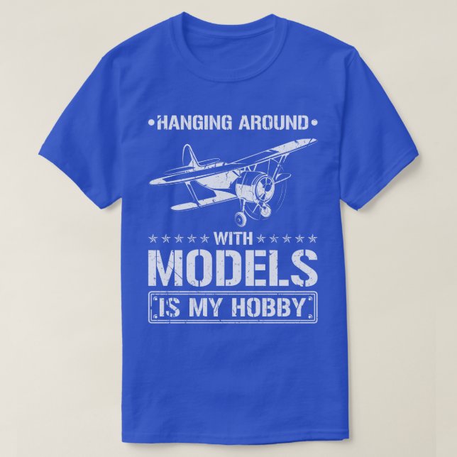 Camiseta Prendendo-Se Com Modelos De Avião RC Voando (Frente do Design)