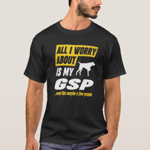 Camiseta Preocupa-se com o cão-mor alemão Shorthired