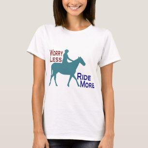Camiseta Preocupação menos passeio mais equitação