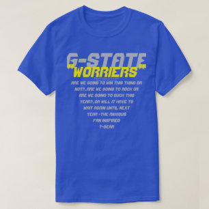 CAMISETA "PREOCUPAÇÕES DO G-STATE"