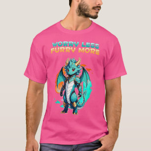 Camiseta Preocupe Menos Peludo Mais Eu Dragão Peludos Cospl