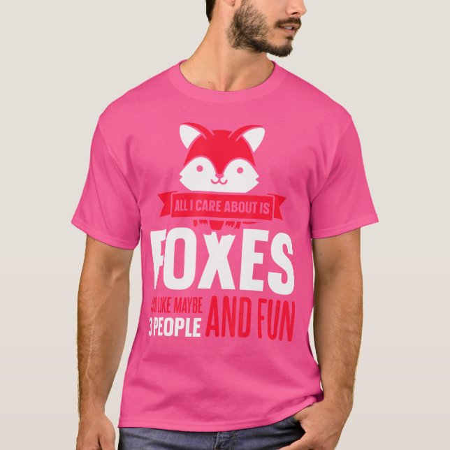 Camiseta Preocupe-Se Com As Raposas E Talvez Com 3 Raposa P (Frente)