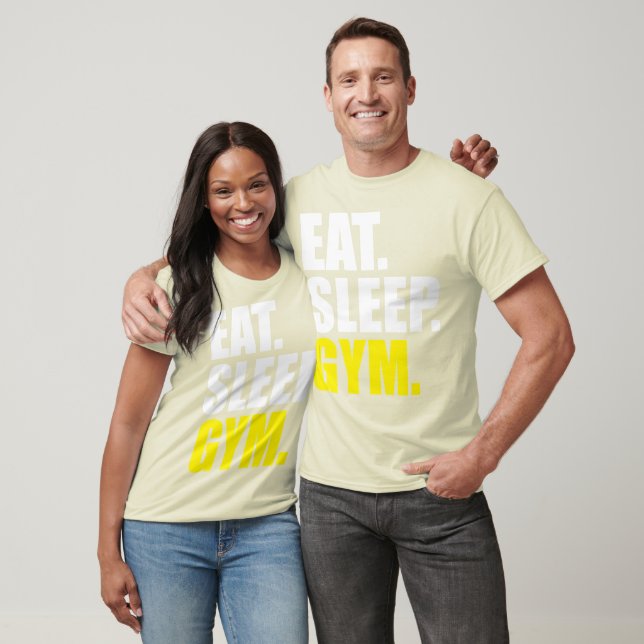 Camiseta Preparação - Comer, Dormir, Gym (Unissex)