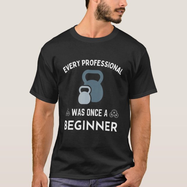 Camiseta Preparação Rápida Para O Gym Iniciante Para Adulto (Frente)