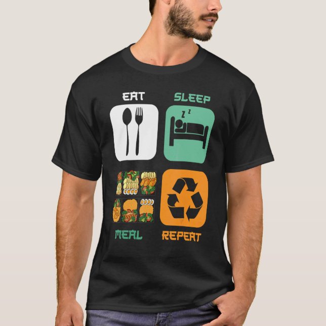 Camiseta Preparações de Refeições Reci Contentor de Malhaçã (Frente)