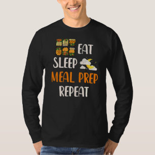 Camiseta Preparações de Refeições Reci Contentor de Malhaçã