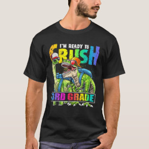 Camiseta Preparado Esmagar A Mochila Do Dinossauro 3Rd Grad