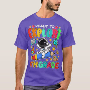 Camiseta Preparado para aplicar o astronauta de patinação d