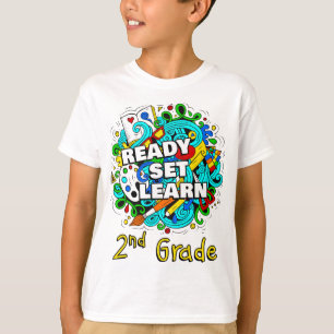 Camiseta Preparado para Aprendizado - Iniciando Crianças d
