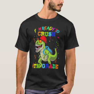 Camiseta Preparado para esmagar a mochila do dinossauro do