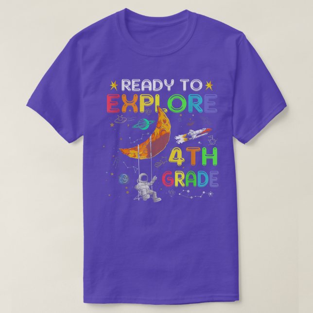 Camiseta Preparado para executar o quarto grau de astronaut (Frente do Design)