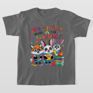 Camiseta Preparados para a Escola com Patas!