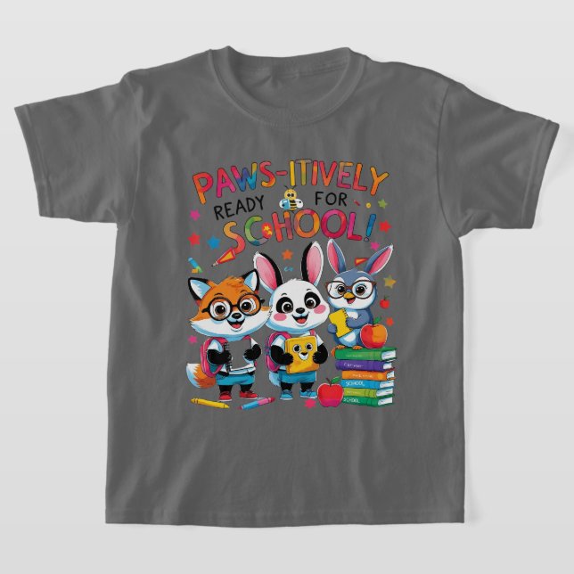 Camiseta Preparados para a Escola com Patas! (Postura )