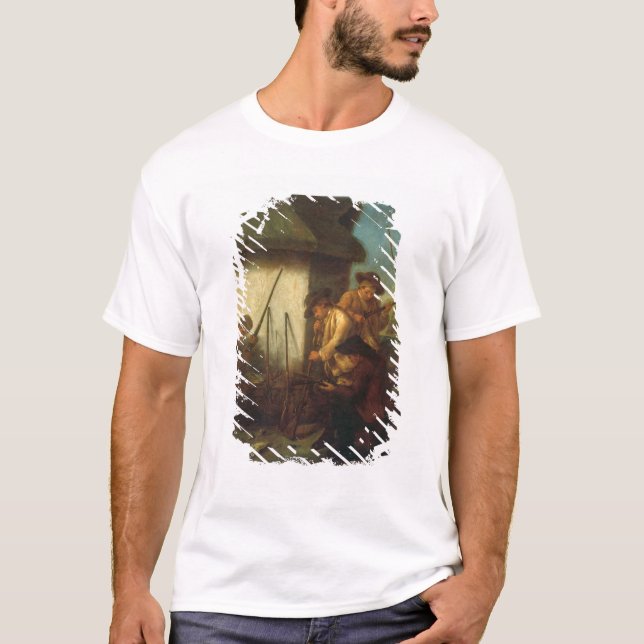 Camiseta Preparando as armas (óleo na canvas) (Frente)
