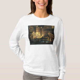 Camiseta Preparando o cenário em um teatro