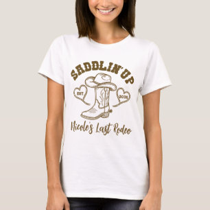 Camiseta Preparando-se para o Último Rodeio de Solteira da 
