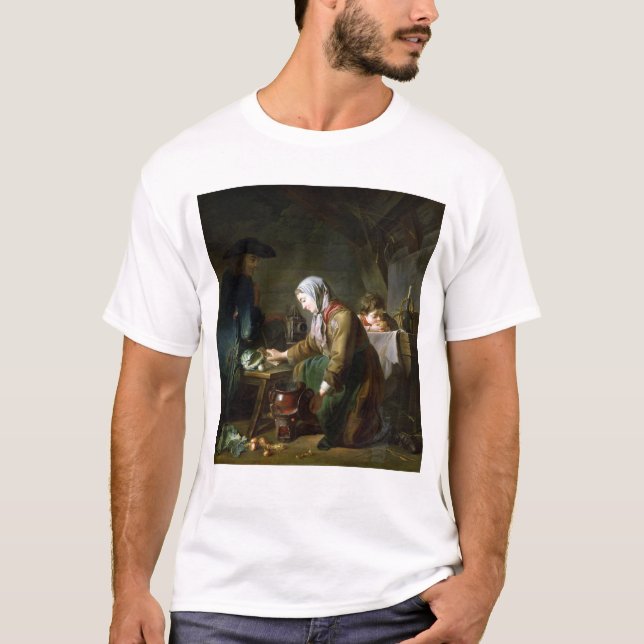 Camiseta Preparando uma refeição (Frente)