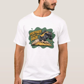 Camiseta Prepare Antes de Ousar Jumping Off Road SUV Canva
